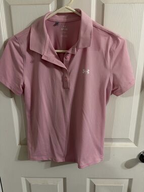 Under Armour Light Pink Performance Polo